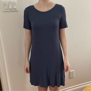 Garage blue long comfy tshirt dress